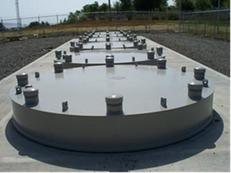 A HI-STORM UMAX ISFSI in Perspective View