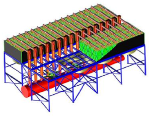 HI-VACC 140 MWe Steam Turbine 100 ft x 200 ft; Total Footprint Area = 20,000 sq ft.