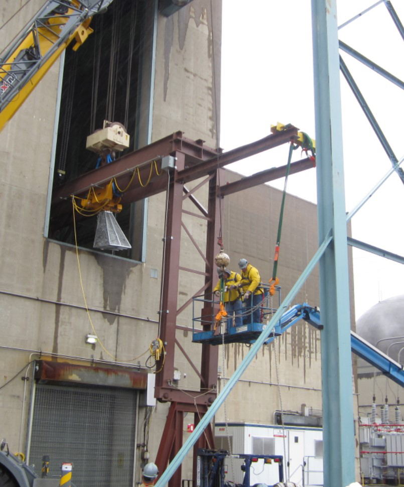 Installation of the Temporary Crane
