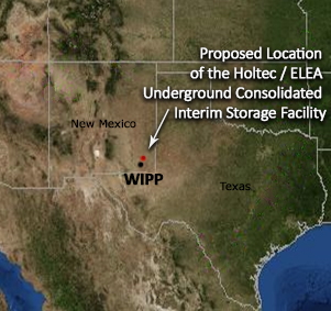Proposed Location of the Holtec / ELEA Underground Consolidated Interim Storage Facility