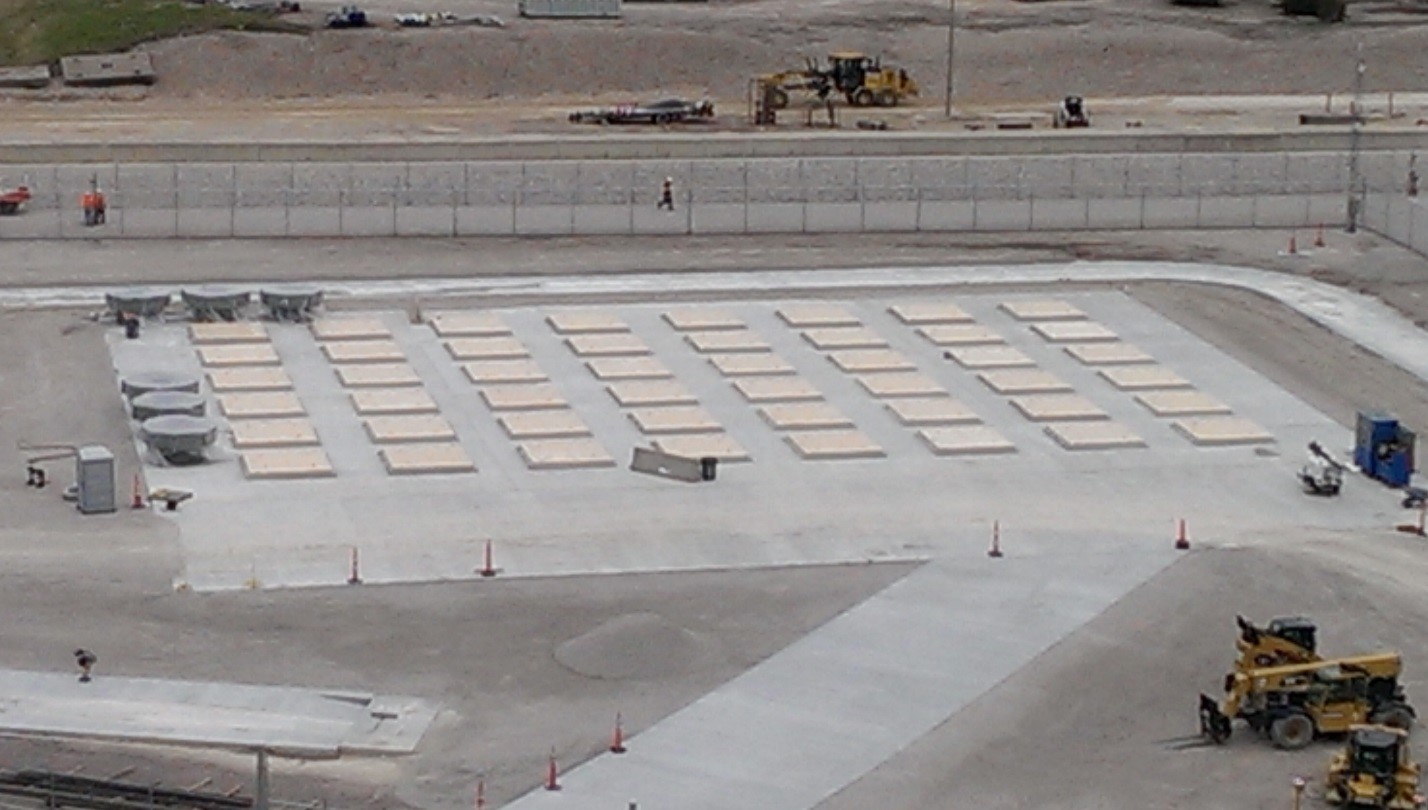 ISFSI Pad, Apron, and Heavy Haul Path completed (April 2015)