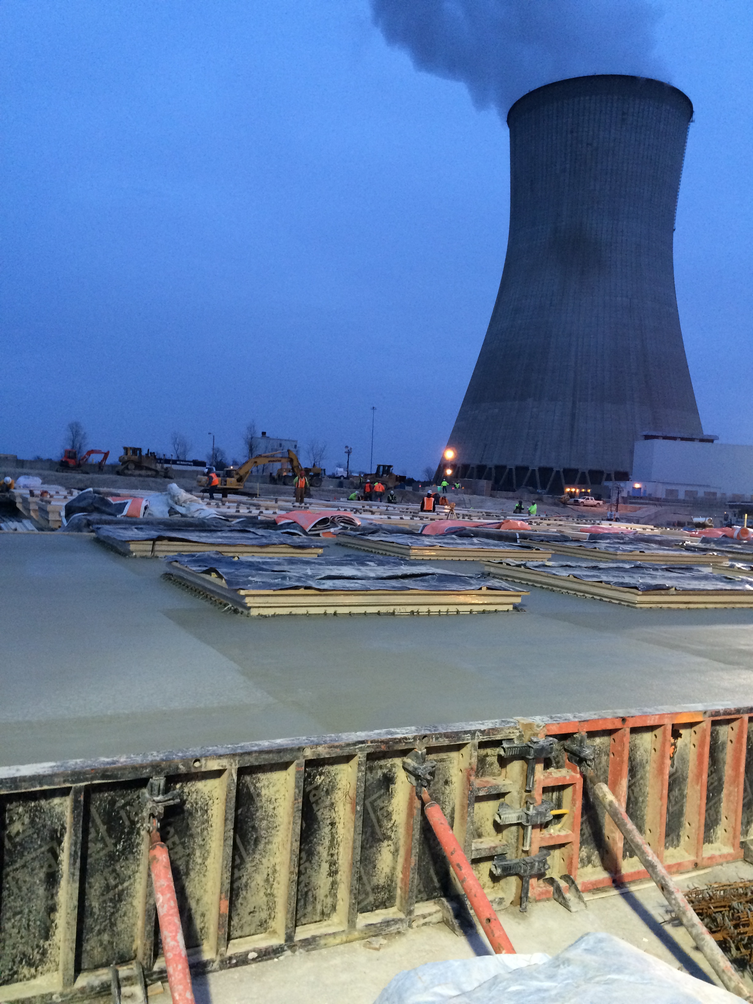 ISFSI Pad Concrete Pour Completed (January 2015)