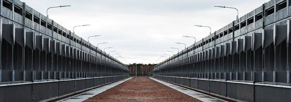 Concrete silos for the storage of more than 42,000 spent fuel bundles built to store fuel safely for over a century.