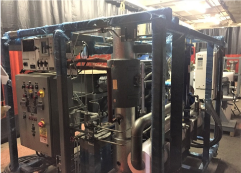 Main Skid of the Forced Helium Dehydrator (FHD)