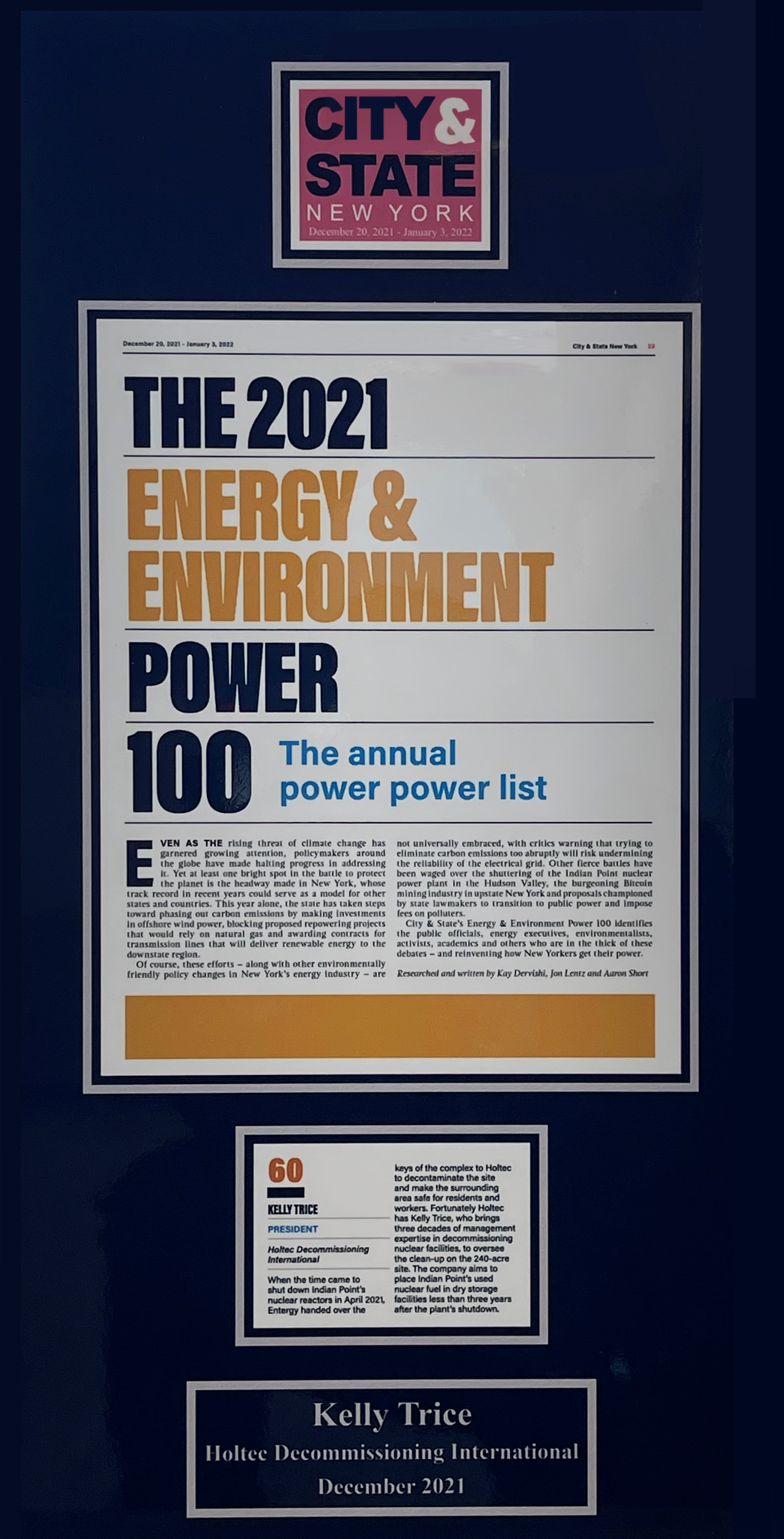 Holtec’s Decommissioning and Manufacturing Programs Win Plaudits from Regional Publications