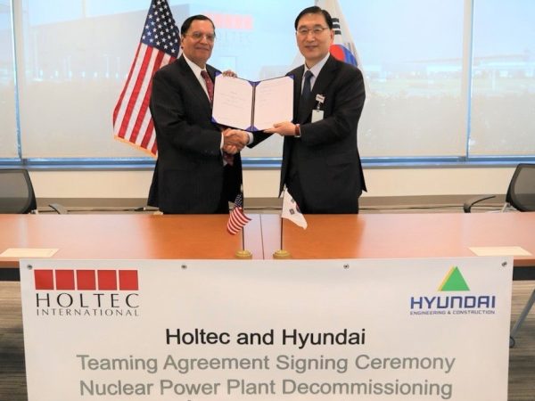 Holtec Partners with Hyundai Engineering & Construction to Cooperate on Decommissioning Projects in South Korea